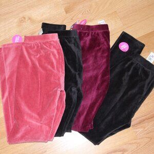 NEW!! Four (4) Children's Place Velour Stretch Leggings, Sz 16 BUNDLE LOT
